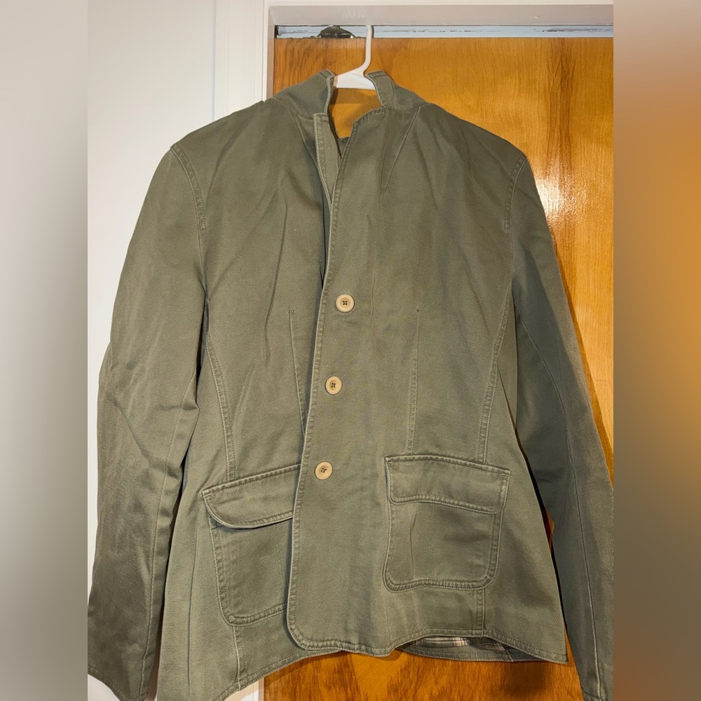 Vintage Olive Green L.L Bean Casual Button Jacket